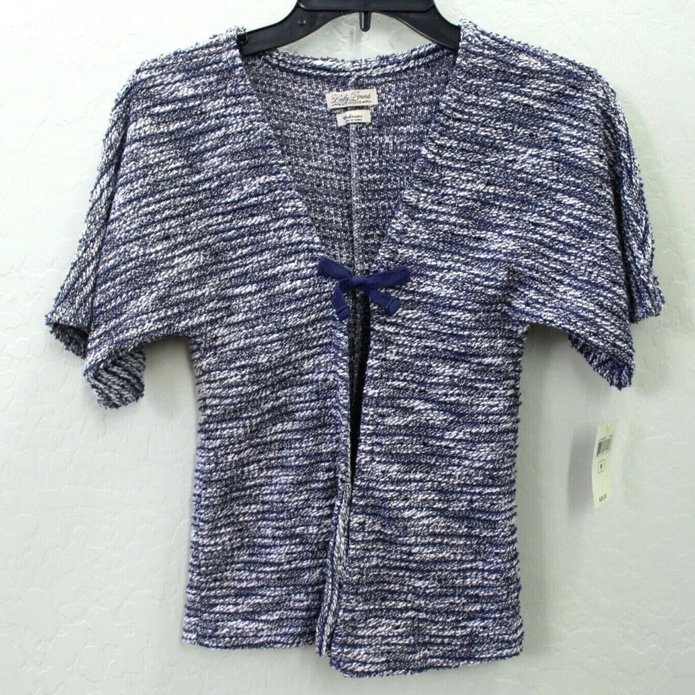 Lucky Brand Girls Short Sleeve Space Dye Size M - Blue